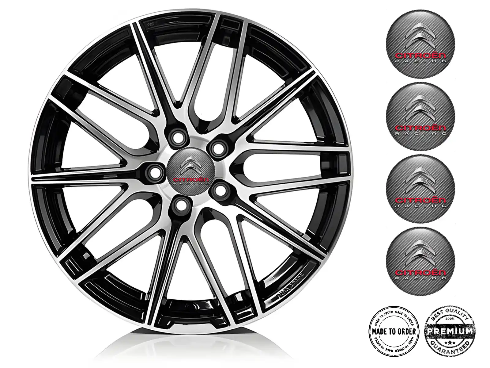 Citroen Aufkleber Dome Stil Premium Radlogos